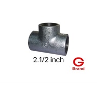 Tee Threaded in Galvanized iron 2.1/2"