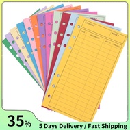 12 Budget Envelopes, Card Cash Envelope System, Save Money Colors, Vertical Layout and Perforation