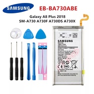 แบต แท้ Samsung Galaxy A8 Plus A8+ SM-A730 A730F EB-BA730ABE 3500mAh พร้อมชุดถอด+แผ่นกาว รับประกัน 3