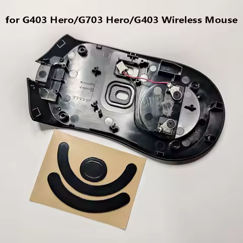 Mouse Lower Shell + Feet Pad Stickers for Logitech G403 Hero/G703 Hero/G403 Wireless Mouse Skates Ma