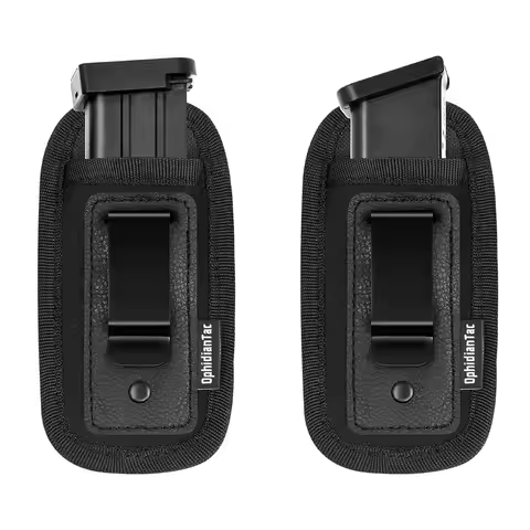 OphidianTac IWB Magazine Pouch Mag Holder Belt Clip ammo Carrier for 9mm .40 Pistol G- G19 G21 G22 G