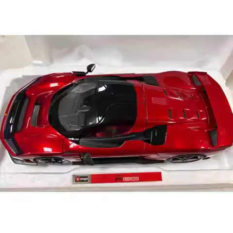 New In Stock Bburago 1:18 Ferrari F80 Signature Version Packaging Metal Red White Alloy Miniature Di