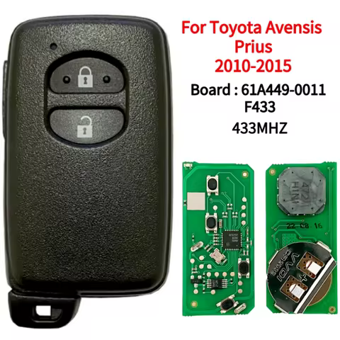 For Toyota Avensis Prius 2010-2015Remote Smart Proximity Key fob FSK 433MHZ ID4D Chip 2Button 61A449