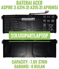 Baterai ACER AP16M5J, Acer Aspire 3 A315-21, Aspire 3 A315-41, 3 A315