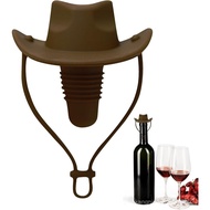 Penyumbat Topi Koboi, Penyumbat Silikon untuk Botol, Penyumbat Botol Topi Koboi Kalis Bocor Lucu, Pa