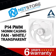 ARCTIC P14 PWM 140MM CSING FAN - WHITE/TRANSPARENT - ACFAN00223A