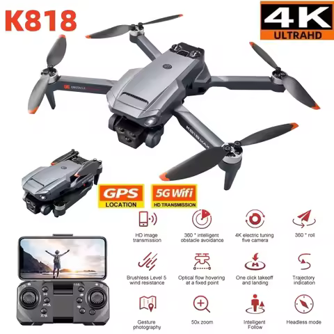 NEW K818 Max Drone With 4K Aerial Photography HD Camera Professional Brushless Obstacle Avoidance Fo