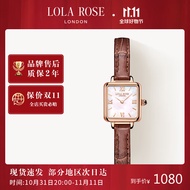 LOLA ROSE罗拉玫瑰小棕表母贝女表女士手表迷你方形生日礼物送女友礼盒包装
