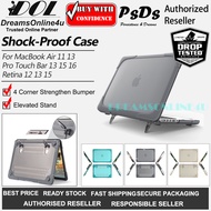 4 Corners Strengthen Bumper Shockproof Full Protection MacBook Case Elevated Stand MacBook Air Pro R