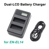 EN-EL14 charger with LED screen battery,suitable for D3100, D3200, D3300