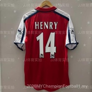 【Retro SSS+】000-01-02 Arsenal Retro Home Jersey HENRY BERGKAMP