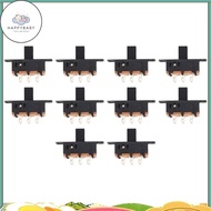 HB 10 x DC 0.5A 50V 3 Position 2P2T DPDT Panel Mount Slide Switch SS23D32