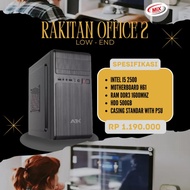BISA EFAKTUR! Paket PC Komputer Rakitan Office 1 set Lengkap - intel
