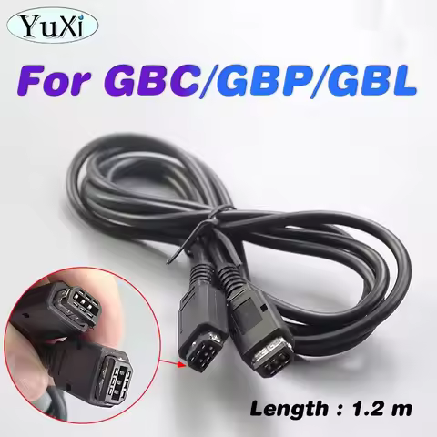 1Pc New 2-Player Link Cable for GameBoy Color & Pocket for GBC GBP