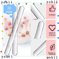 YOHII Popsicle Mold, Transparent Acrylic Popsicle Sticks, Accessories Reusable Ice Cream Sticks