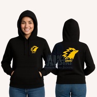 HOODIE black Onic women's jumper yellow jacket zipper logo esport unisex baseball varsity zipper