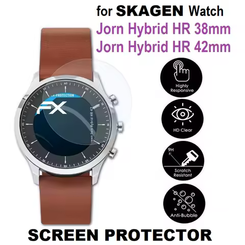 5PCS Screen Protector for Skagen Jorn Hybrid HR 38mm / 42mm Smart Watch Tempered Glass Scratch Resis