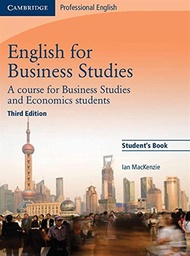 English for Business Studies Student's Book: A Course for Business Studies and Economics Students (C