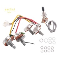 Lp Electric Guitar Pickups Circuit Wiring Harness 2T2V 500K Pots 3 Way Switch For   Style Guitar