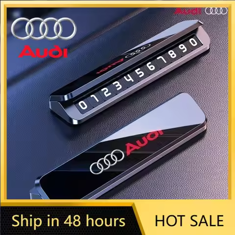 Q5 Cars 2025 A4 A6 Car For Audi Metal Mobile Phone Temporary Parking Number Plate For Audi A4 A6 A7 