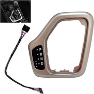 PPNZQAUT 5YD27LS5AA Transmission Shifter Bezel with Wire Harness Kit (Tan) for Gear Shift, Compatibl