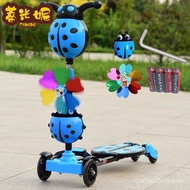 HY/ Dimini Children's Scooter Frog Scissor Car2-3-6-12Little Boy and Girl Years Old Baby Four Wheels Two Feet Separate M