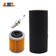 AHL Motorcycle Air Filter & Oil Filter & Spark Plug For YAMAHA Wolverine 350 YFM350 Warrior 350 Rapt