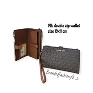 Mk double zip wallet original wallet
