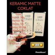 Ceramic matte full glue huawei honor 30s, honor 9a, honor 10i, honor q0 lite, honor 20i, honor 20 li