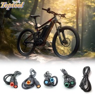 TOPTOOL Electric Bicycle Ebike Wire, Male to Female 2 3 4 5 6 8 Pin M8 Waterproof Connector Wire, Co