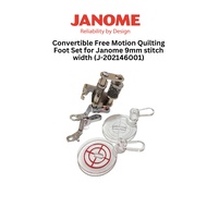 Janome Convertible Free Motion Quilting Foot Set for Janome 9mm stitch width sewing machines - Original (J-202146001)
