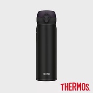 【THERMOS 膳魔師】超輕量不鏽鋼真空保溫瓶0.5L(JNL-502-ALB)經典黑ALB