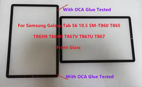 For Samsung Galaxy Tab S6 10.5 SM-T860 T865N T866N T867V T867U T867 T865 Touch Screen Front Outer LC