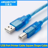 YY Omron PLC Cable USB Printer Cable Square Port USB 2.0 Cable Omron CP1H Cable 2M Length