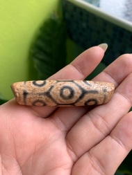 หินทิเบตโบราณแท้ชนิดหิน 9 ตา กระดองเต่า (9 Eyed Tortoise Shell/Longevity Dzi Bead) ช่วยขจัดสิ่งชั่วร