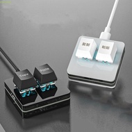 MIQUEL Custom Mini 2 Key Keypad, Red Switch Acrylic Copy Paste Keypad, Keypad Accessories Illuminati