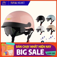 GXT GX02 half-head helmet with visor for men and women riding motorbikes