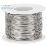 BENECREAT 1roll 304 Stainless Steel Wire for Jewelry Making Stainless Steel color 24 Gauge(0.5mm) ab
