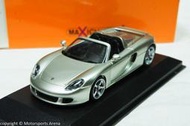 【現貨特價】1:43 Minichamps Porsche Carrera GT 2003 銀色/紅色