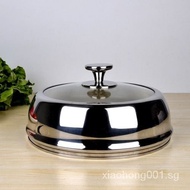 Heightened Visual Stainless Steel Glass Pot Cover Can Stand Wok Lid High Arch Thickened Steamer Cove