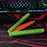 Carrot Gravity Jump Small Radish Balisong Gift For Kids Stress Relief Fidget Toys Butterfly Knife Be