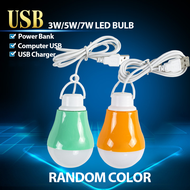 LED USB Bulb Light Emergency Powerbank Light Energy Saving 7W/5W/3W