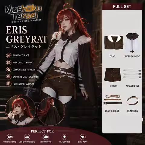 Mushoku Tensei Eris Boreas Greyrat Cosplay Costum Eris Greyrat Cosplay Outfit Women Anime Uniform Co