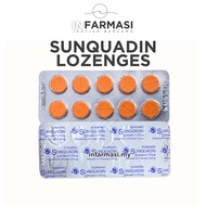 Sunquadin Dequalinium Chloride 0.25mg Lozenges 10 Biji (1 Strip)