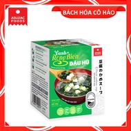 HỘP 10 GÓI CANH RONG BIỂN ĐẬU HŨ WAKAME SOUP TOFU ASUZAC FOODS