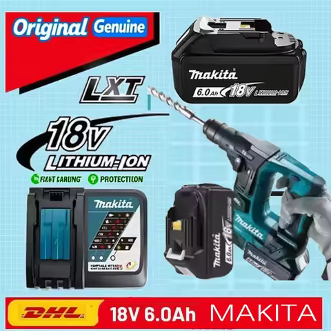100% Original Makita 9Ah6Ah/5Ah for Makita 18V tool Battery Replacement Lithium Battery+charger+elec