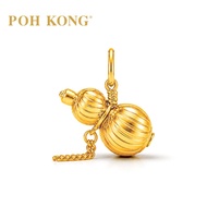 POH KONG 916/22K Gold Bottle Gourd With Chain Pendant