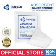 Indoplas Absorbent Gauze Sponge Pad 4x4 Sterile Box of 100