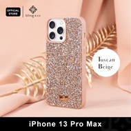 Bling &amp; Co เคส สี Tuscan Beige สำหรับ iPhone 11 12 13 14 15 Plus Pro Max ลายกลิตเตอร์ กากเพชร วิบวับ วัสดุแข็งแรง Sparking premium case กันกระแทกดีเยี่ยม // PSP2-RGO