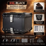 TopBox Aluminum Alloy Top Box 45L/55L Motorcycle Box